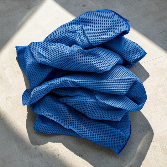 Tabza Disposable Shoe Covers - 100 Pack - Industrial Grade Reinforced Fabric - Professional Grade Non-Slip - Heavy Duty Protection - Blue